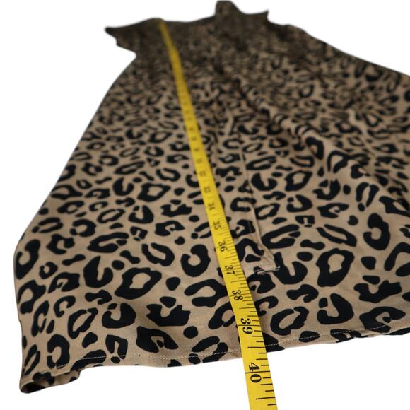 Tucker Womens Silk Leopard Print Dress Size‎ Small Tie Waist Kitty Cat Dreamer - Picture 12 of 12